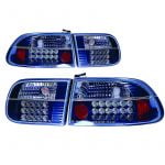 Φανάρια Πίσω LED CIVIC Μαύρα '92 3D