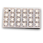 Λάμπα πλαφονιέρας με 24 LED, 35x65 mm, λευκό 1 τεμ