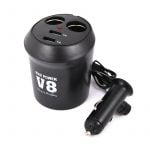 Φορτιστής Διακλαδωτής Αναπτήρα με 2 USB
