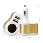 Car Charger for Cigarette Lighter with 2 USB - Image 3