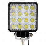 Προβολέας Εργασίας LED Τετράγωνος 48W 10-30V 3520LM, 6000K
