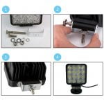 Προβολέας Εργασίας LED Τετράγωνος 48W 10-30V 3520LM, 6000K - Image 3