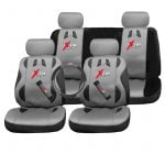 Καλύμματα Σετ Universal με Αποσπώμενο Κεφαλάρι (PolyMesh) X3M RACING 11 τμχ + Καλύμματα Ζωνών και Τιμονιού