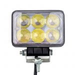 Προβολέας LED Ορθογώνιος
18W 4D 10-30V Λευκό Φως