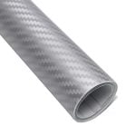 Διακοσμητική Αυτοκόλλητη Ταινία 3D CARBON Ρολό Ασημί 30x150cm
