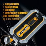 Φορητός Εκκινητής Αυτοκινήτου 12V S306 & Power Bank 12800mAh με Φακό και USB - Image 4