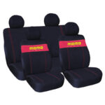 Seat Covers Set Universal Fit with Detachable Head (Fabric) MOMO-002 8 pcs - Image 2