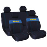 Seat Covers Set Universal Fit with Detachable Head (Fabric) MOMO-002 8 pcs - Image 3